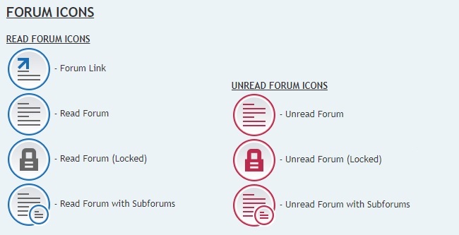Forum icons