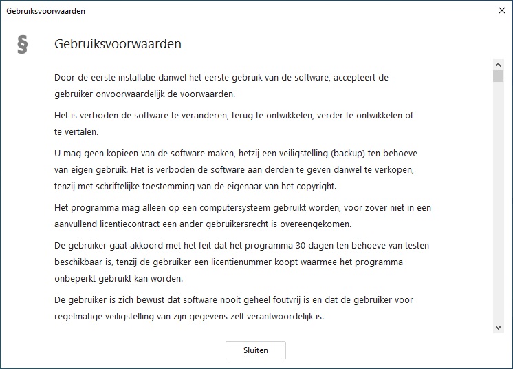 Gebruiksvoorwaarden Gebruiksvoorwaarden
