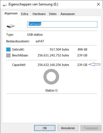Eigenschappen van Samsung Eigenschappen van Samsung